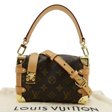 Load image into Gallery viewer, LOUIS VUITTON Side Trunk PM Monogram Canvas Tote Shoulder Bag Brown
