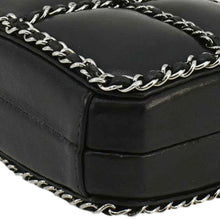 Load image into Gallery viewer, CHANEL Minaudiere Lambskin Leather Chain Clutch Crossbody Black
