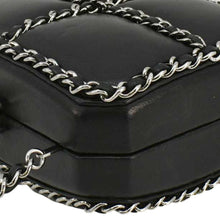 Load image into Gallery viewer, CHANEL Minaudiere Lambskin Leather Chain Clutch Crossbody Black
