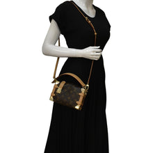 Load image into Gallery viewer, LOUIS VUITTON Side Trunk PM Monogram Canvas Tote Shoulder Bag Brown
