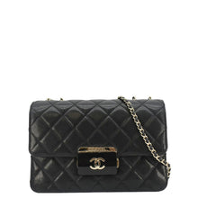 Load image into Gallery viewer, CHANEL Beauty Lock Flap Sheepskin Quilted Leather Crossbody Bag Black
