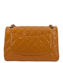 Load image into Gallery viewer, CHANEL Classic Jumbo Double Flap Quilted Leather Shoulder Bag Orange
