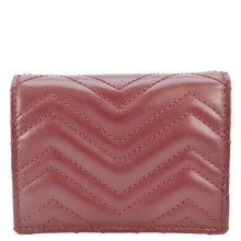 Load image into Gallery viewer, GUCCI Marmont GG Matelasse Leather Card Case Wallet Red 466492
