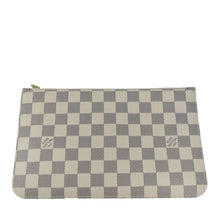 Load image into Gallery viewer, LOUIS VUITTON Wristlet Pochette Damier Azur Pouch White
