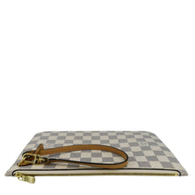 Load image into Gallery viewer, LOUIS VUITTON Wristlet Pochette Damier Azur Pouch White
