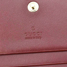 Load image into Gallery viewer, GUCCI Marmont GG Matelasse Leather Card Case Wallet Red 466492
