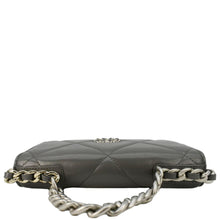 Load image into Gallery viewer, CHANEL 19 WOC Quilted Leather Wallet On Chain Grey
