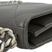 Load image into Gallery viewer, CHANEL 19 WOC Quilted Leather Wallet On Chain Grey
