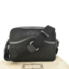 Load image into Gallery viewer, GUCCI  jumbo GG Canvas Messenger Bag Black 675891
