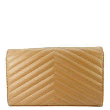 Load image into Gallery viewer, YVES SAINT LAURENT Cassandre Leather Chain Crossbody Bag Brown
