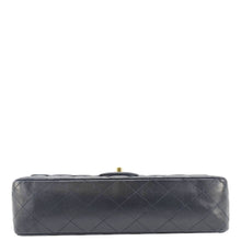 Load image into Gallery viewer, CHANEL Classic Medium Double Flap Quilted Leather Shoulder Bag Navy Blue
