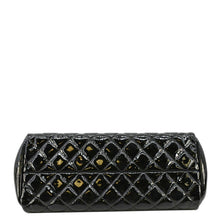 Load image into Gallery viewer, CHANEL Just Mademoiselle Bowling Small Quilted Patent Leather Shoulder Bag Black
