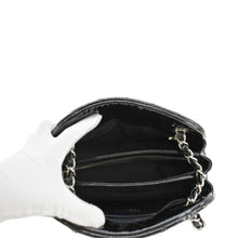 Load image into Gallery viewer, CHANEL Just Mademoiselle Bowling Small Quilted Patent Leather Shoulder Bag Black
