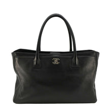 Load image into Gallery viewer, CHANEL Executive Cerf Leather Tote Bag Black
