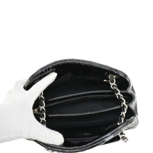 Load image into Gallery viewer, CHANEL Just Mademoiselle Bowling Small Quilted Patent Leather Shoulder Bag Black
