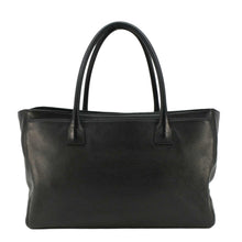 Load image into Gallery viewer, CHANEL Executive Cerf Leather Tote Bag Black
