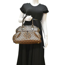 Load image into Gallery viewer, LOUIS VUITTON Trevi PM Damier Ebene Satchel Bag Brown
