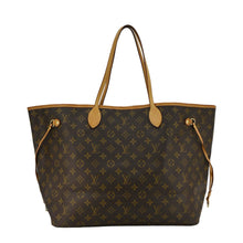 Load image into Gallery viewer, LOUIS VUITTON Neverfull Monogram Canvas Tote Bag Brown
