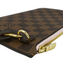 Load image into Gallery viewer, LOUIS VUITTON Neverfull Pochette Damier Ebene Wristlet Rose Ballerine
