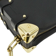 Load image into Gallery viewer, LOUIS VUITTON Side Trunk PM Grained Leather Tote Shoulder Bag Black
