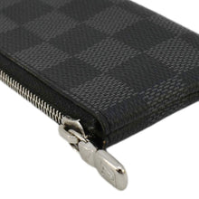 Load image into Gallery viewer, LOUIS VUITTON Damier Graphite Key Coin Pouch Black
