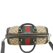 Load image into Gallery viewer, GUCCI Vintage Web Original GG Boston Bag Beige 247205
