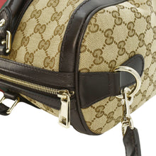 Load image into Gallery viewer, GUCCI Vintage Web Original GG Boston Bag Beige 247205
