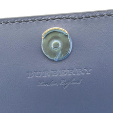 Load image into Gallery viewer, BURBERRY Hampshire Small House Check Wallet On Chain Crossbody Bag Navy Blue
