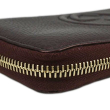 Load image into Gallery viewer, GUCCI Soho Leather Long Zippy Wallet Burgundy 308004
