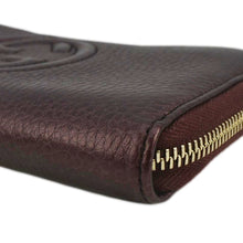 Load image into Gallery viewer, GUCCI Soho Leather Long Zippy Wallet Burgundy 308004
