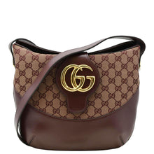 Load image into Gallery viewer, GUCCI Arli Medium Canvas Brown front look
