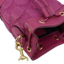 Load image into Gallery viewer, GUCCI GG Matelasse Nylon Bucket Crossbody Bag Pink 728231
