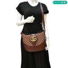 Load image into Gallery viewer, GUCCI Arli Medium Canvas Brown  dummy look
