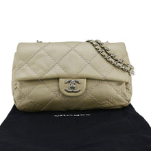 Load image into Gallery viewer, CHANEL Ultra Stitch Small Flap Quilted Calfskin Leather Crossbody Bag Beige
