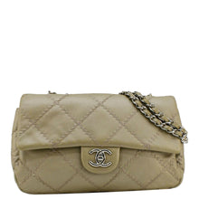 Load image into Gallery viewer, CHANEL Ultra Stitch Small Flap Quilted Calfskin Leather Crossbody Bag Beige
