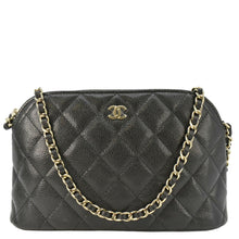 Load image into Gallery viewer, CHANEL Classic Quilted Leather Chain Clutch Crossbody Bag Black
