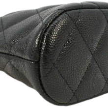 Load image into Gallery viewer, CHANEL Classic Quilted Leather Chain Clutch Crossbody Bag Black
