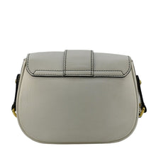 Load image into Gallery viewer, CHRISTIAN DIOR D Fence Calfskin Leather Saddle Bag White
