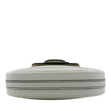 Load image into Gallery viewer, CHRISTIAN DIOR D Fence Calfskin Leather Saddle Bag White
