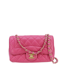 Load image into Gallery viewer, CHANEL Chic Flap Quilted Lambskin Leather Crossbody Bag Pink
