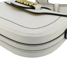 Load image into Gallery viewer, CHRISTIAN DIOR D Fence Calfskin Leather Saddle Bag White
