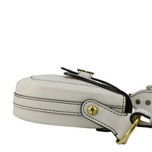 Load image into Gallery viewer, CHRISTIAN DIOR D Fence Calfskin Leather Saddle Bag White
