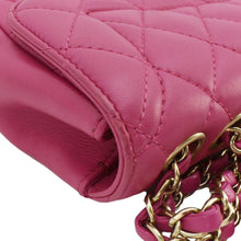 Load image into Gallery viewer, CHANEL Chic Flap Quilted Lambskin Leather Crossbody Bag Pink
