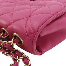 Load image into Gallery viewer, CHANEL Chic Flap Quilted Lambskin Leather Crossbody Bag Pink
