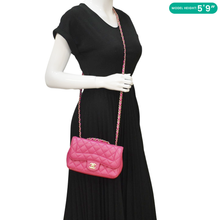 Load image into Gallery viewer, CHANEL Chic Flap Quilted Lambskin Leather Crossbody Bag Pink
