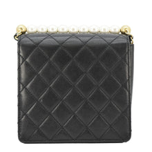 Load image into Gallery viewer, CHANEL Chic Pearls Flap Quilted Leather Shoulder Bag Black
