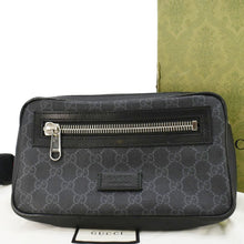 Load image into Gallery viewer, GUCCI GG Supreme Canvas Belt Bumbag Bag Black 474293
