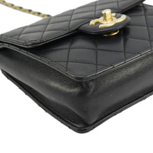 Load image into Gallery viewer, CHANEL Chic Pearls Flap Quilted Leather Shoulder Bag Black
