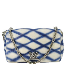 Load image into Gallery viewer, LOUIS VUITTON GO-14 PM Malletage Contraste Leather Shoulder Bag Blue
