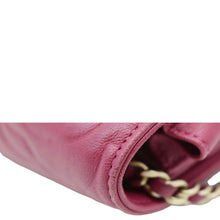 Load image into Gallery viewer, CHANEL Camellia Wallet On Chain Leather Crossbody Bag Fuchsia
